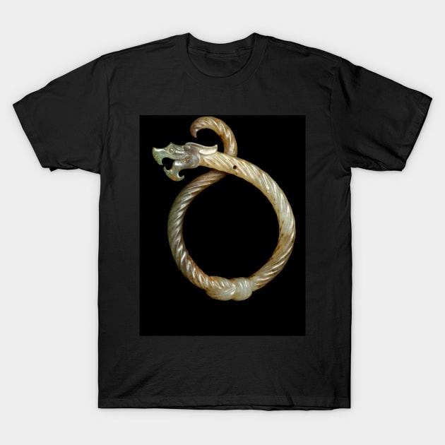 Eastern Zhou Dynasty Knotted Dragon Pendant T-Shirt by Culturesmith